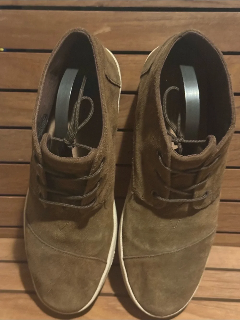 Toms Men's Suede Chukka Boots in Olive